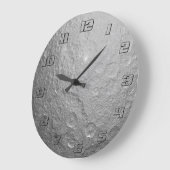 Grande Horloge Ronde Surface lune dans l'espace extra-atmosphérique ave (Angle)