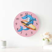 Grande Horloge Ronde Surfer Animé (Maison)