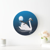GRANDE HORLOGE RONDE SWAN BLANC (Maison)