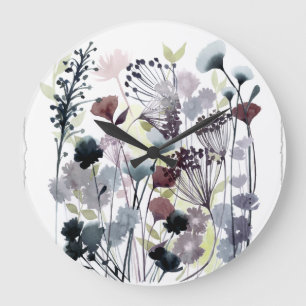 Grande Horloge Ronde Swaying Florets II