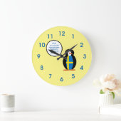 Grande Horloge Ronde Swedish Flag Talking Ms Penguin (Maison)