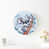 Grande Horloge Ronde Sweet Baby Koala - Large Clock (Maison)