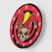 Grande Horloge Ronde Swiirl Eyes Dead Joker Screwball Graphics (Round) (Angle)