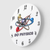 Grande Horloge Ronde Symbole Atom (Angle)