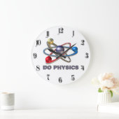 Grande Horloge Ronde Symbole Atom (Maison)