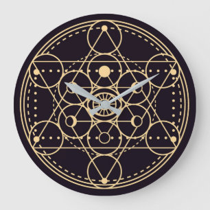 Grande Horloge Ronde Symbole celtique/wiccan