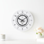 Grande Horloge Ronde Symbole de la franc-maçonnerie (Maison)