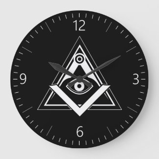 Grande Horloge Ronde symbole de la franc-maçonnerie