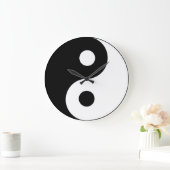 Grande Horloge Ronde Symbole de Ying Yang (Maison)