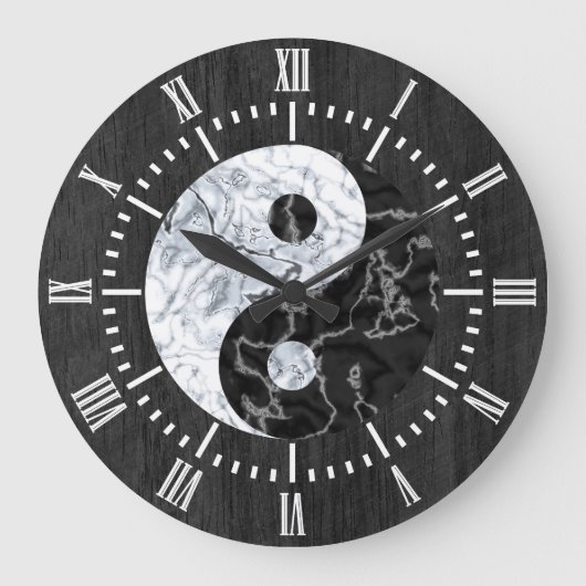 Grande Horloge Ronde SYMBOLE MARBRE YIN Yang (Recto)
