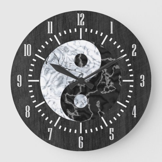Grande Horloge Ronde SYMBOLE MARBRE YIN Yang (Recto)