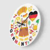 Grande Horloge Ronde Symbole national de Germany (Angle)