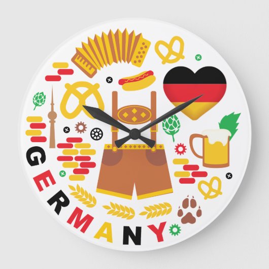 Grande Horloge Ronde Symbole national de Germany (Recto)
