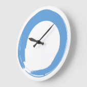 Grande Horloge Ronde Symbole Sky Blue Zen (Angle)