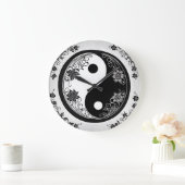 Grande Horloge Ronde SYMBOLE YIN Yang (Maison)