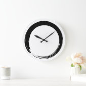 Grande Horloge Ronde Symbole zen / Cercle Enso (Maison)