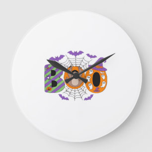 Grande Horloge Ronde T-shirt essentiel de paresseux mignon d'Halloween