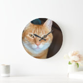 Grande Horloge Ronde Tabby (Maison)