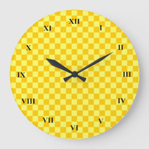 Grande Horloge Ronde Tableau de contrôle combiné jaune par ShirleyTaylo