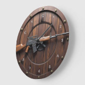Grande Horloge Ronde Tactical Rifle Wood Grain (Angle)