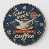 Grande Horloge Ronde Take a Break Coffee (Recto)