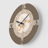 Grande Horloge Ronde Tan/Brown/Pierre (Angle)