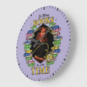Grande Horloge Ronde Tant De Livres, Si Peu De Temps (Angle)