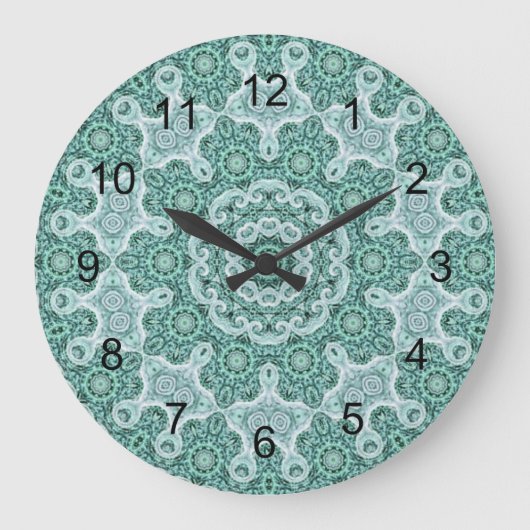 Grande Horloge Ronde Tantalisation en turquoise (Recto)