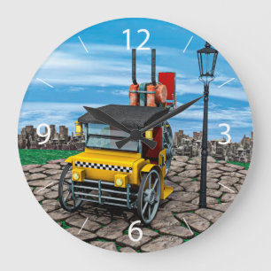 Grande Horloge Ronde Taxi à vapeur