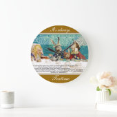 Grande Horloge Ronde Tea Party de Mad Hatter (Maison)