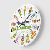 Grande Horloge Ronde Teacher Classroom Grade (Angle)