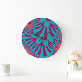 Grande Horloge Ronde Teal and Orange Loop (Maison)