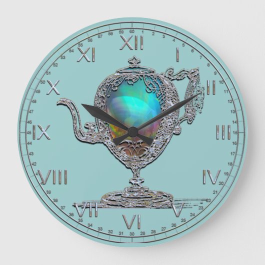 Grande Horloge Ronde Teapot victorien (Recto)