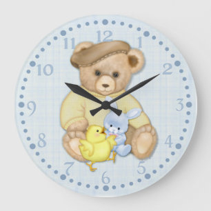 Grande Horloge Ronde Teddy Boy Pâques