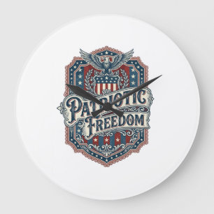 Grande Horloge Ronde Tee shirt graphique vectoriel gospel country patri
