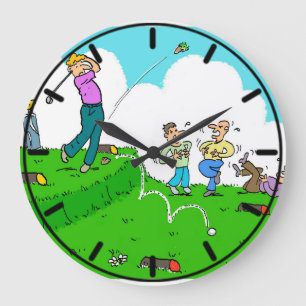 Grande Horloge Ronde Tee - shirts De Golfeur, Mais Pas Avec Succès.