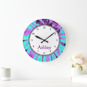 Grande Horloge Ronde Teinture personnalisée ronde (Maison)