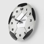 Grande Horloge Ronde Télécharger une photo Créez votre ballon de footba (Angle)