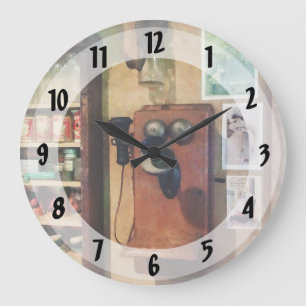 Grande Horloge Ronde Téléphones anciens