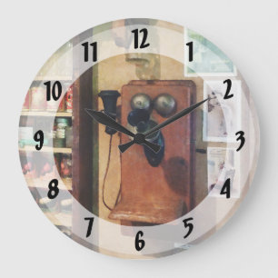Grande Horloge Ronde Téléphones anciens