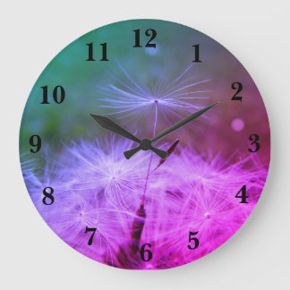 Grande Horloge Ronde Tell the time with a Dandilion Clock with numbers.
