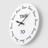 Grande Horloge Ronde Temps à danse (Angle)