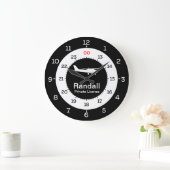 GRANDE HORLOGE RONDE TEMPS D'AVIATION - FORMAT DE 12 HEURES (Maison)