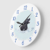 Grande Horloge Ronde Temps de bain (Angle)