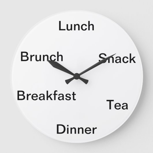 Grande Horloge Ronde Temps de manger (Recto)