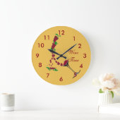 Grande Horloge Ronde Temps de vin de Clock~ (Maison)