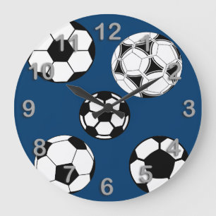 Grande Horloge Ronde Temps du football du football