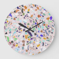 Tendance Colorée Pierres brillantes Terrazzo Desig