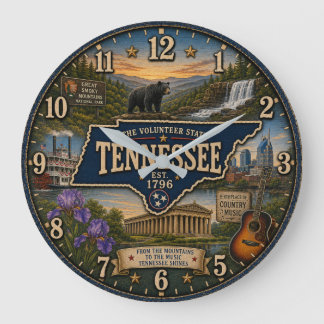 Grande Horloge Ronde Tennessee Volunteer State Nashville Country Music