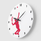 Grande Horloge Ronde Tennis de Crimson (Angle)
